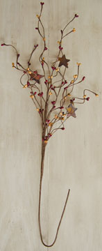 Burgundy / Gold Pip & Star Spray