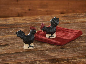 Hen Pecked Salt & Pepper Set by Park Designs | Hen Pecked Ceramics Collection 