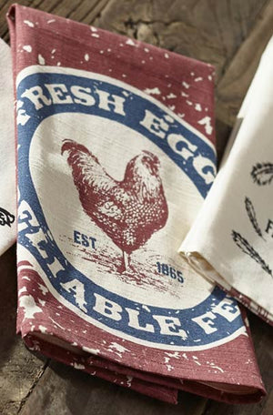 FARM FEED FRESH EGGS TOWEL