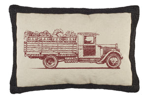 Farmer's Market Truck Pillow | Decorative Pillow