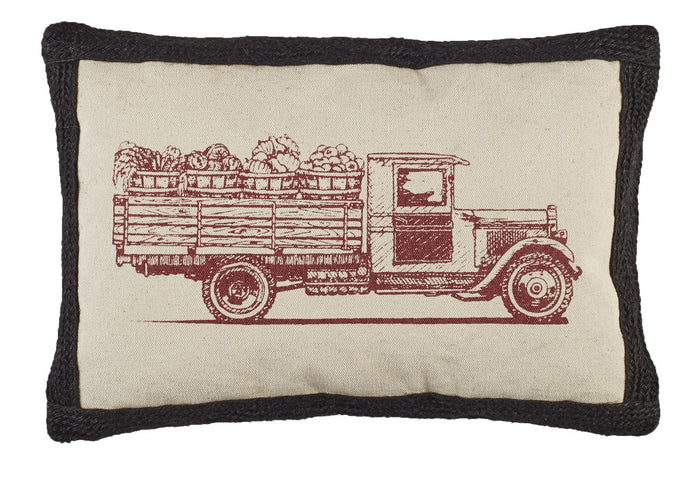 Farmer's Market Truck Pillow