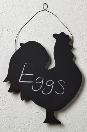 Wood Rooster Chalkboard