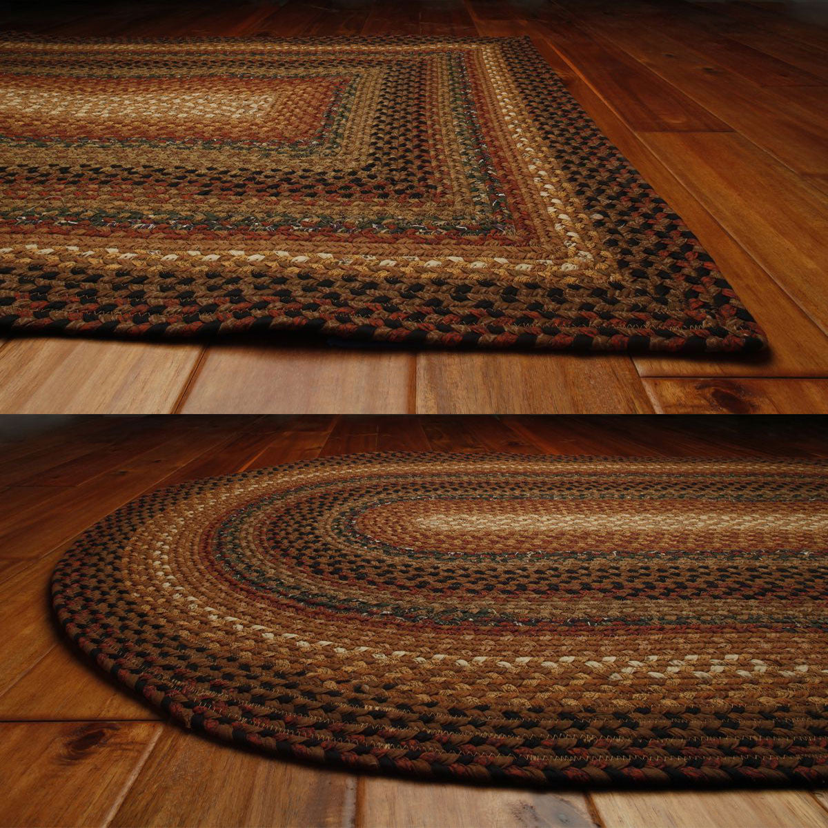 Peppercorn Cotton Braided Rug