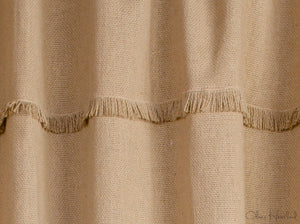 Deluxe Burlap Natural Tan Shower Curtain