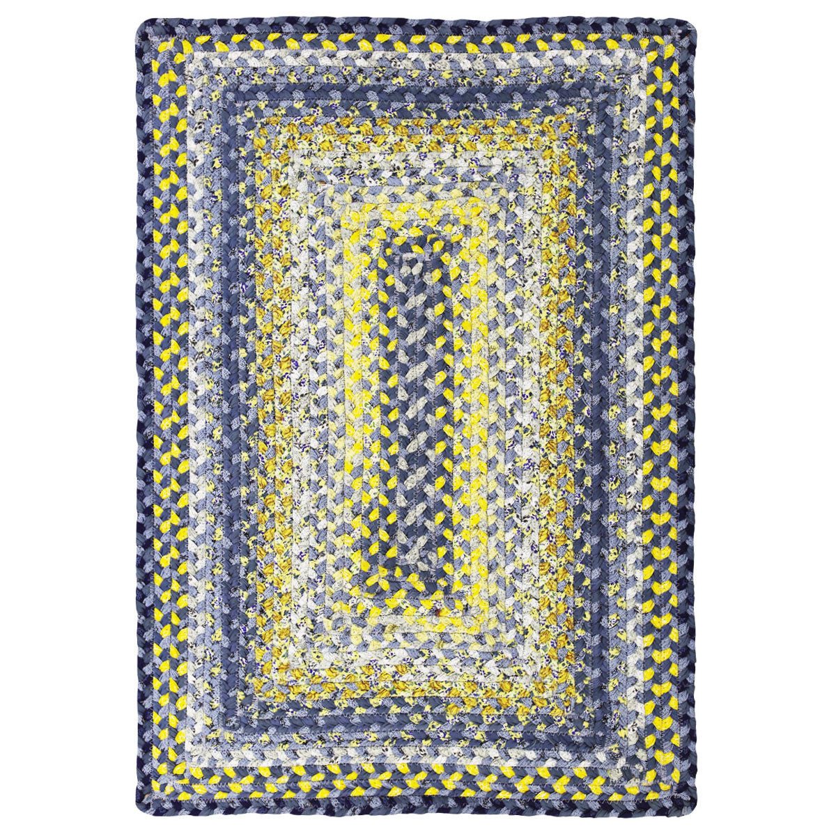 Sunflowers Cotton Braided Rug - Rectangular