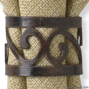 Scroll Napkin Ring - SET OF 4